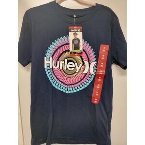 NEW WITH TAGS Hurley Boys Girls Navy Short Sleeve Tee Sz 6/7  0128